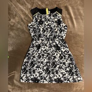 Black and White Floral Dress